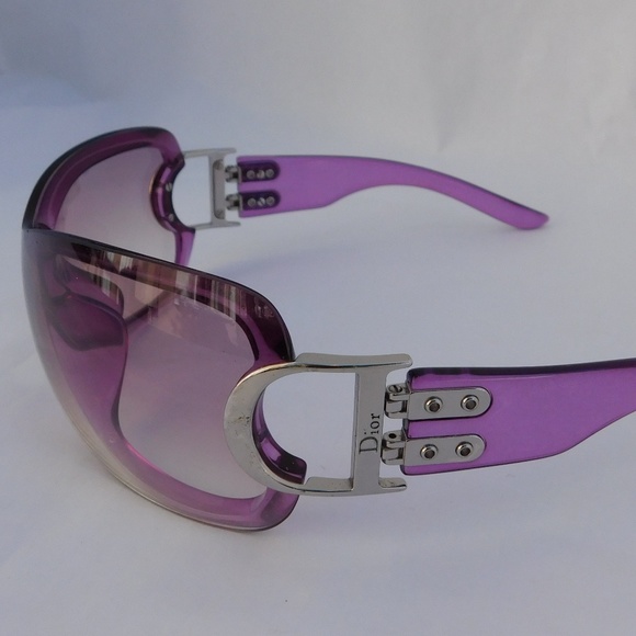 SOLD-VINTAGE CHRISTIAN DIOR PURPLE SUNGLASSES - Picture 7 of 8